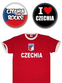 Czechia buttons and shirts